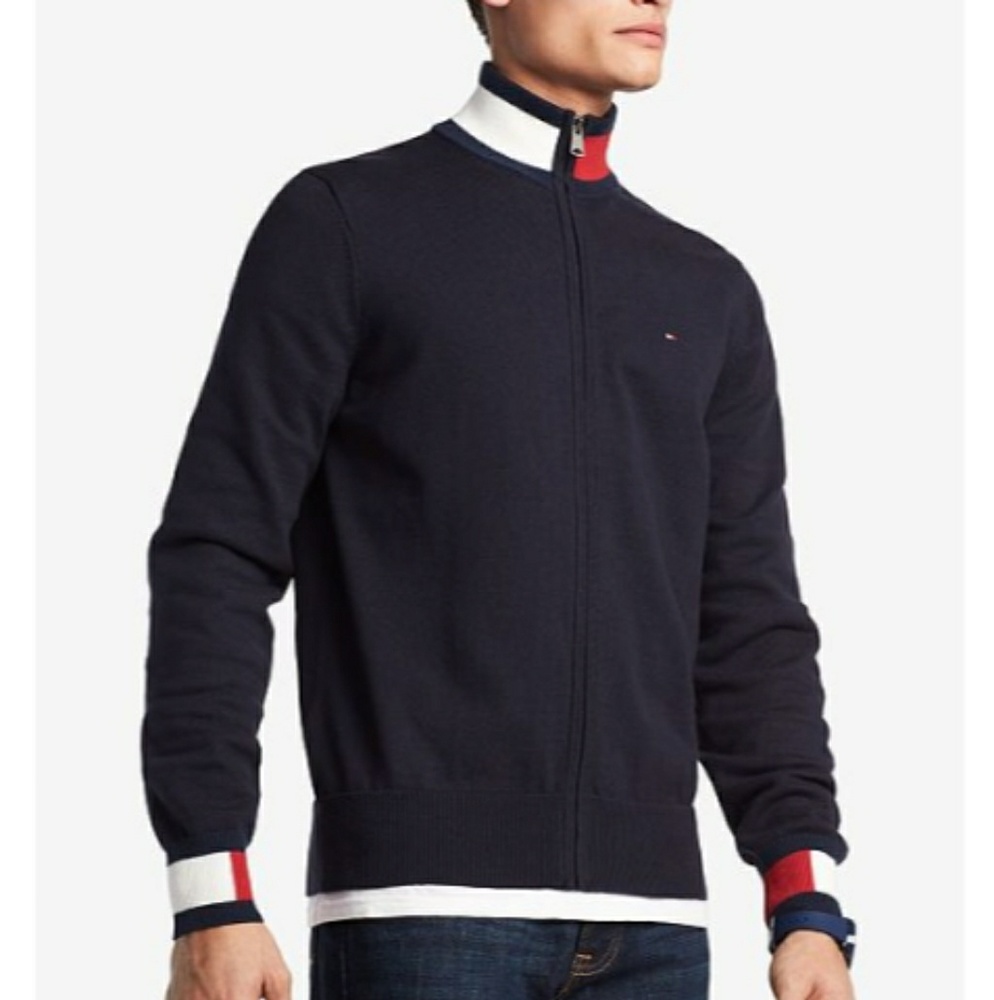 NWT 2018 TOMMY HILFIGER ZIP SWEATER JACKET